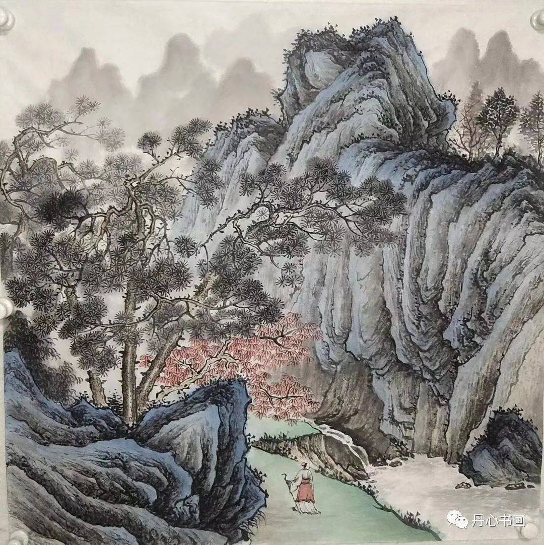 清淡雅致,精巧宜人|仿古山水画家黄开前_作品