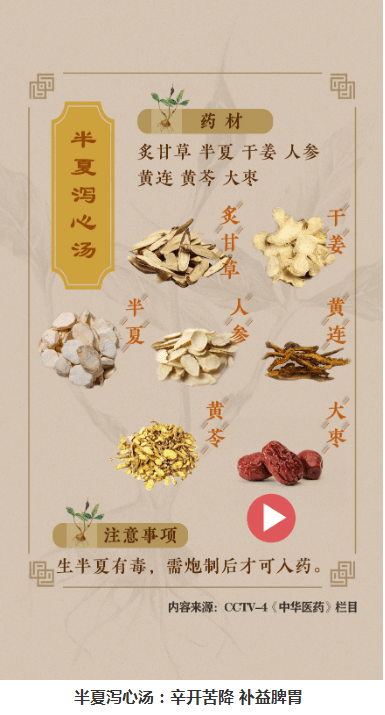 半夏泻心汤的组成 来自搜狐网