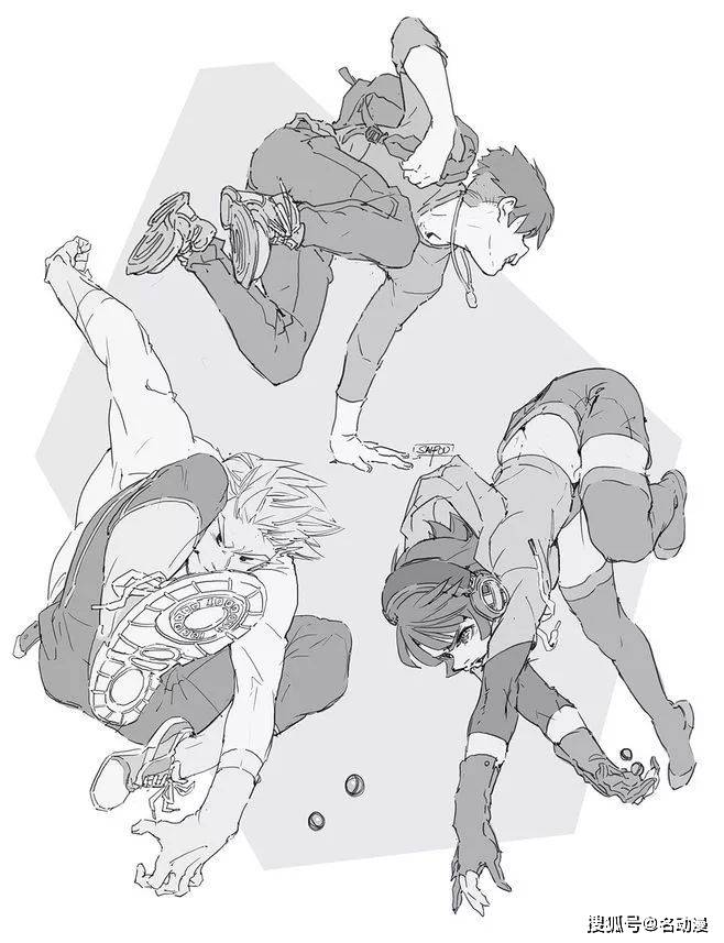 超齐全的人物动作姿势参考!