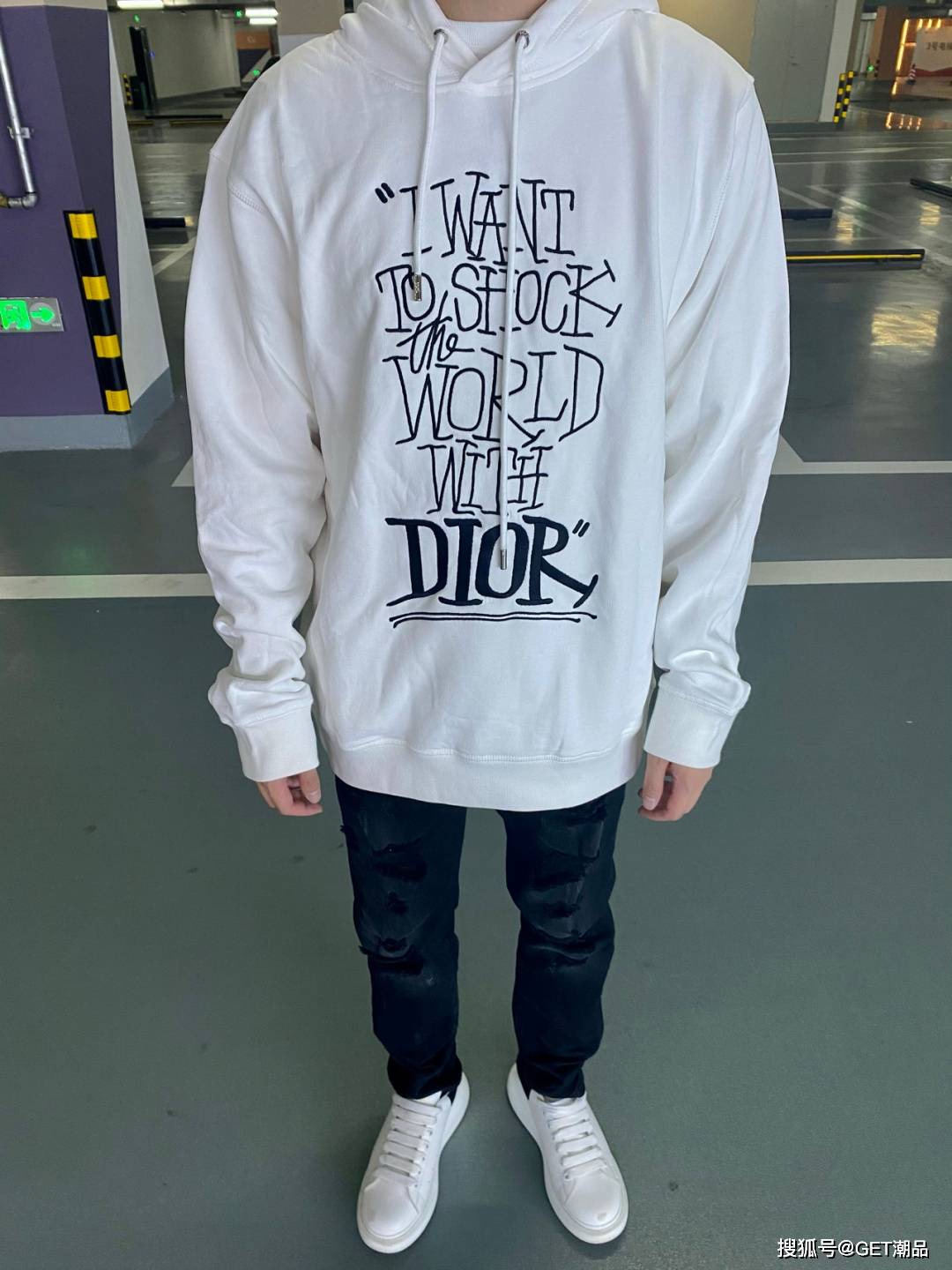 dior迪奥&stussy联名刺绣卫衣穿搭测评