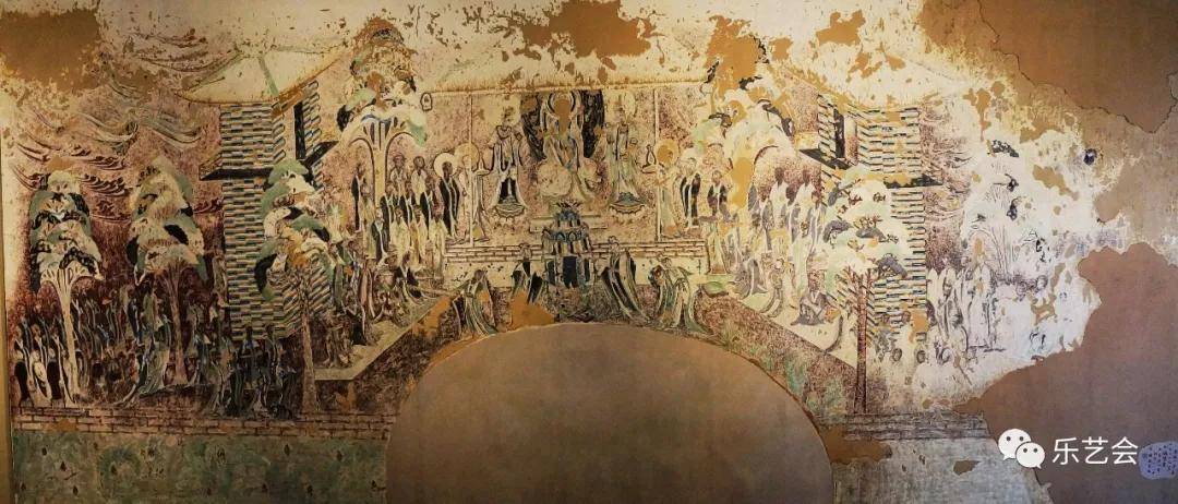 法华经变图 立佛像 西方净土变临摹：施隆多夫分享敦煌丝路展-搜狐大视野-搜狐新闻