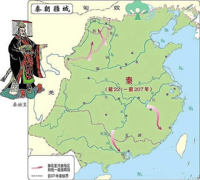 秦始皇五次巡游地图图片