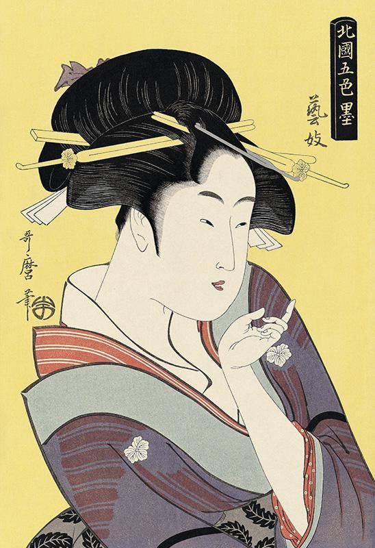 日本浮世绘女人图铃木春信