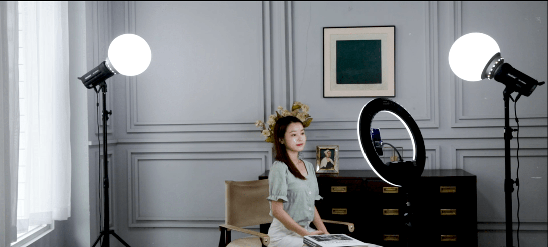 直播灯光布置 | 耐思用三只灯玩转各大直播场景