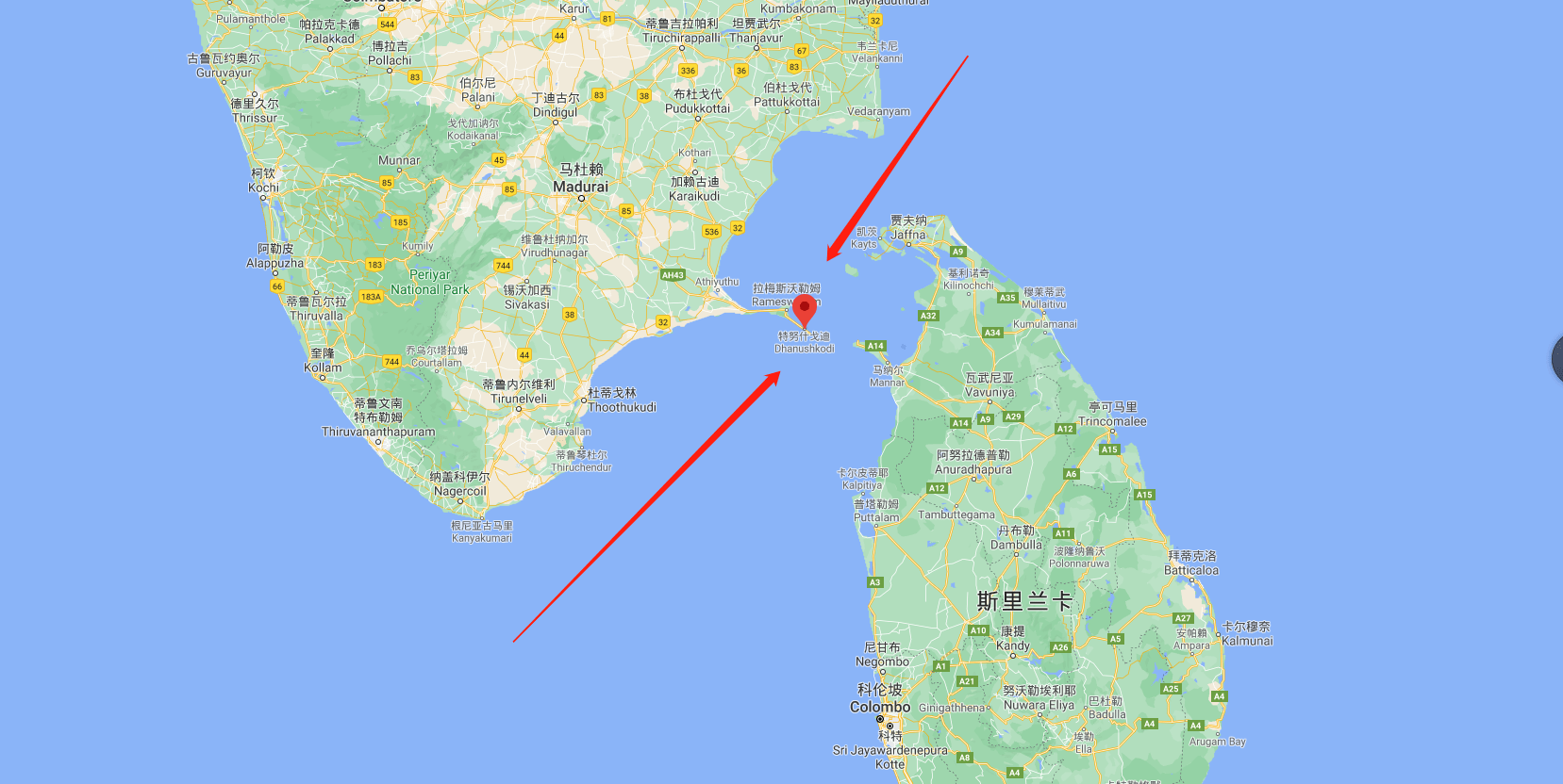 马鲁伊纳海的地理位置图片