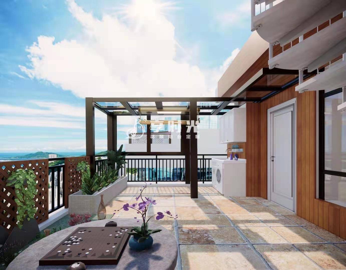 享时光木阳台定制享受自然生活品质