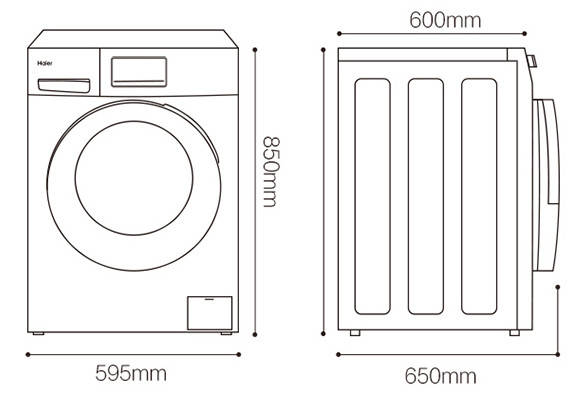 洗衣机平面图画法图片