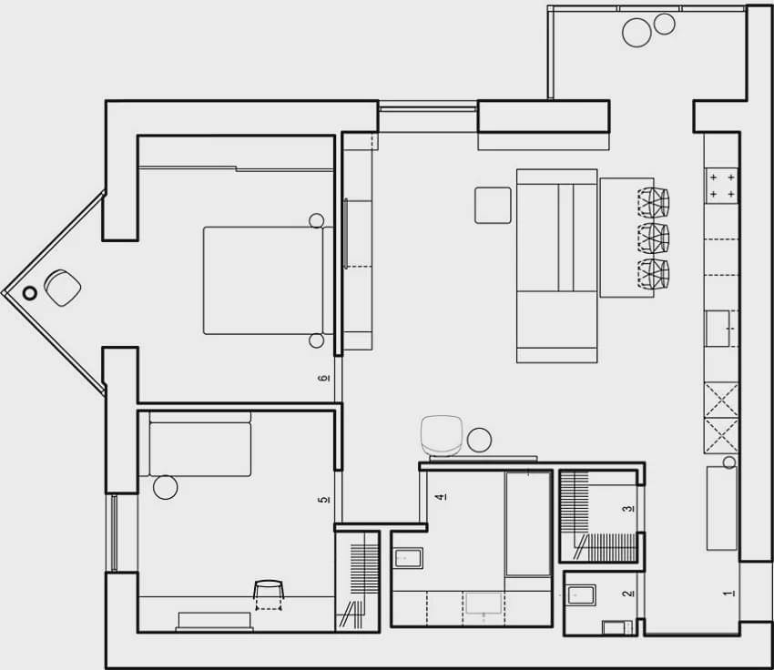 开放式的客餐厅让整个家通透十足,白色的空间奠定了纯净的氛围,虽不是