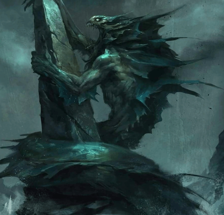 《印斯茅斯的阴霾》中描写的深潜者是人类与海怪混血之后生下的