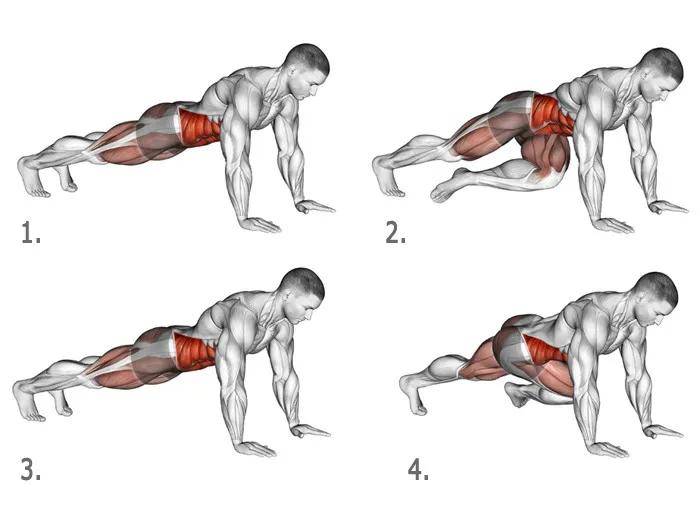 健身房练腹肌的动作图片
