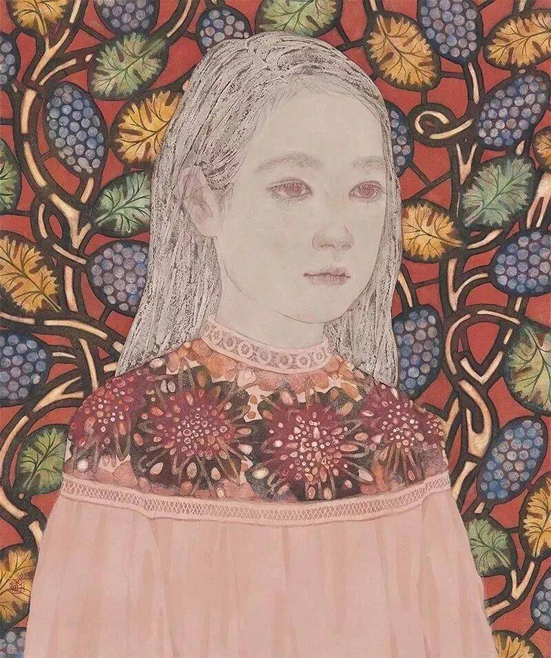 日本最优秀的青年女岩彩画家她的作品太美了