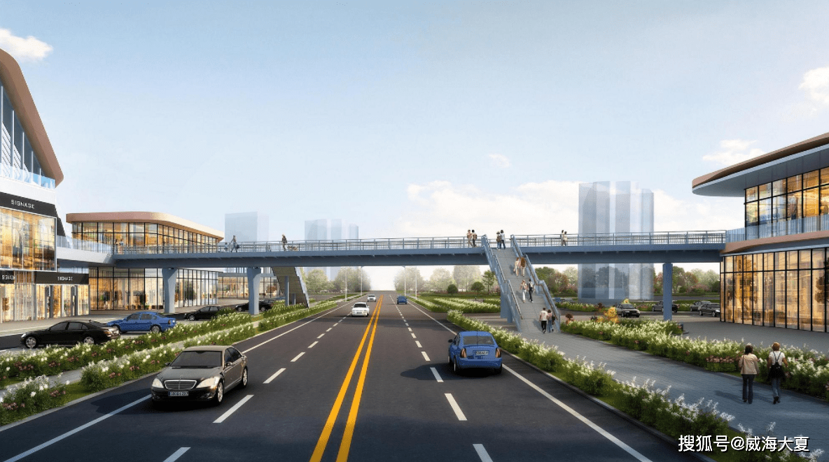 还有一座未来威海地标建筑280米高的华发cbd中心