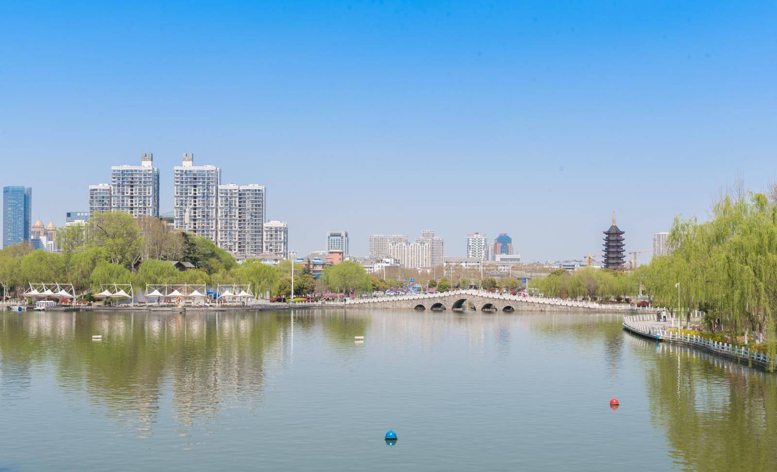 原创淮安市中心这座公园已开放30年明朝时曾为水师训练基地