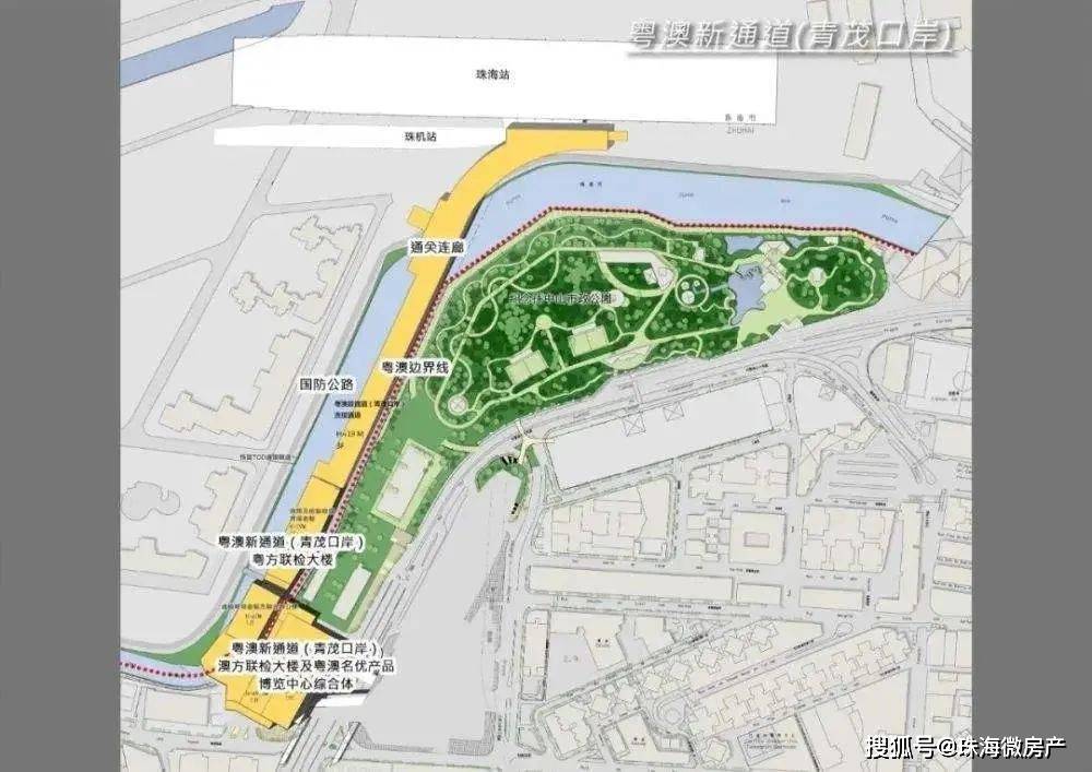 商业综合体五星级酒店有轨电车拱北口岸片区更新已拉开序幕