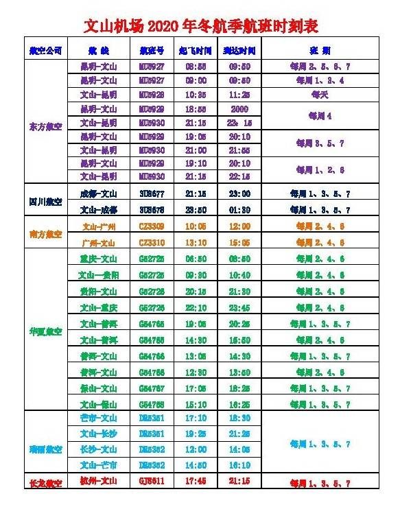 昆明=文山航线 往返只要340元!
