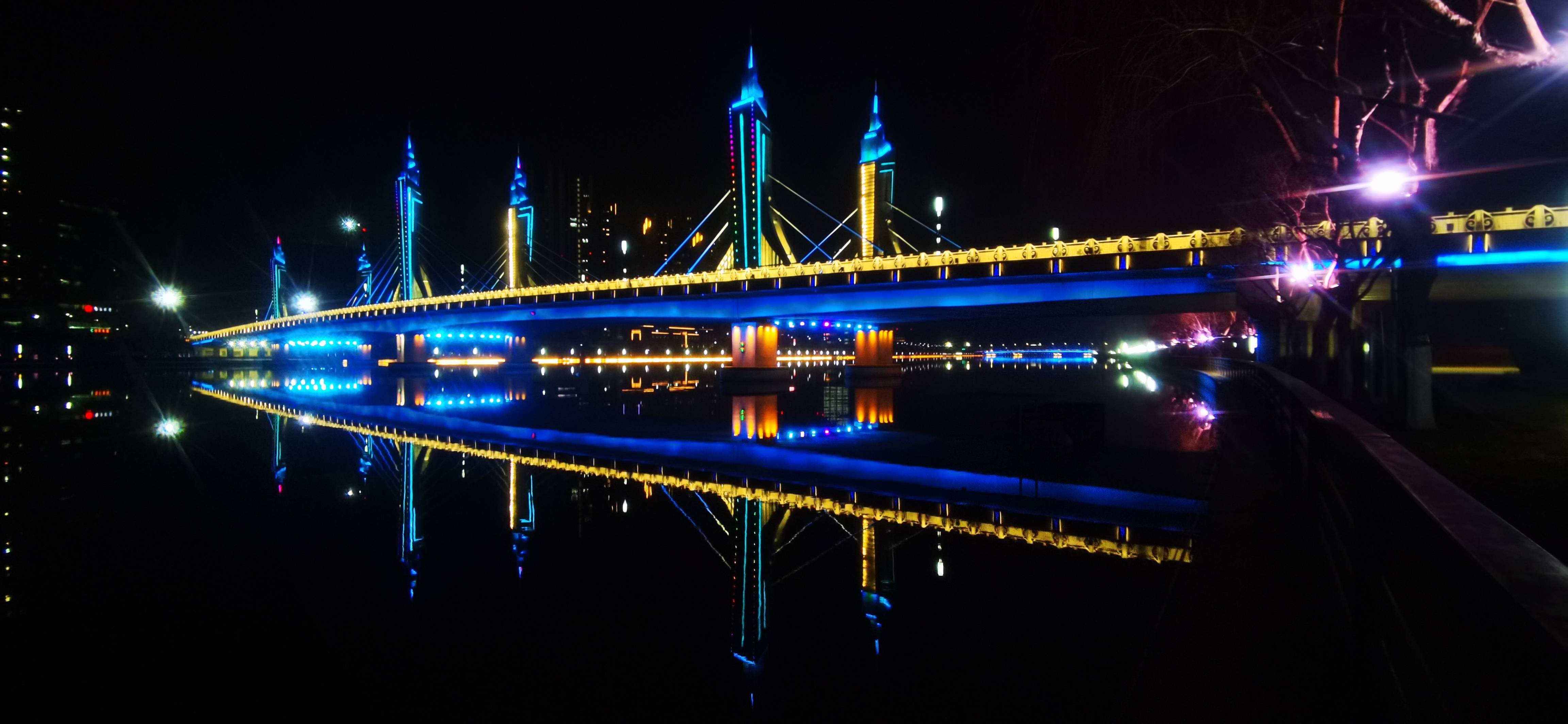 燕郊秀才记通州玉带河桥夜景_手机搜狐网