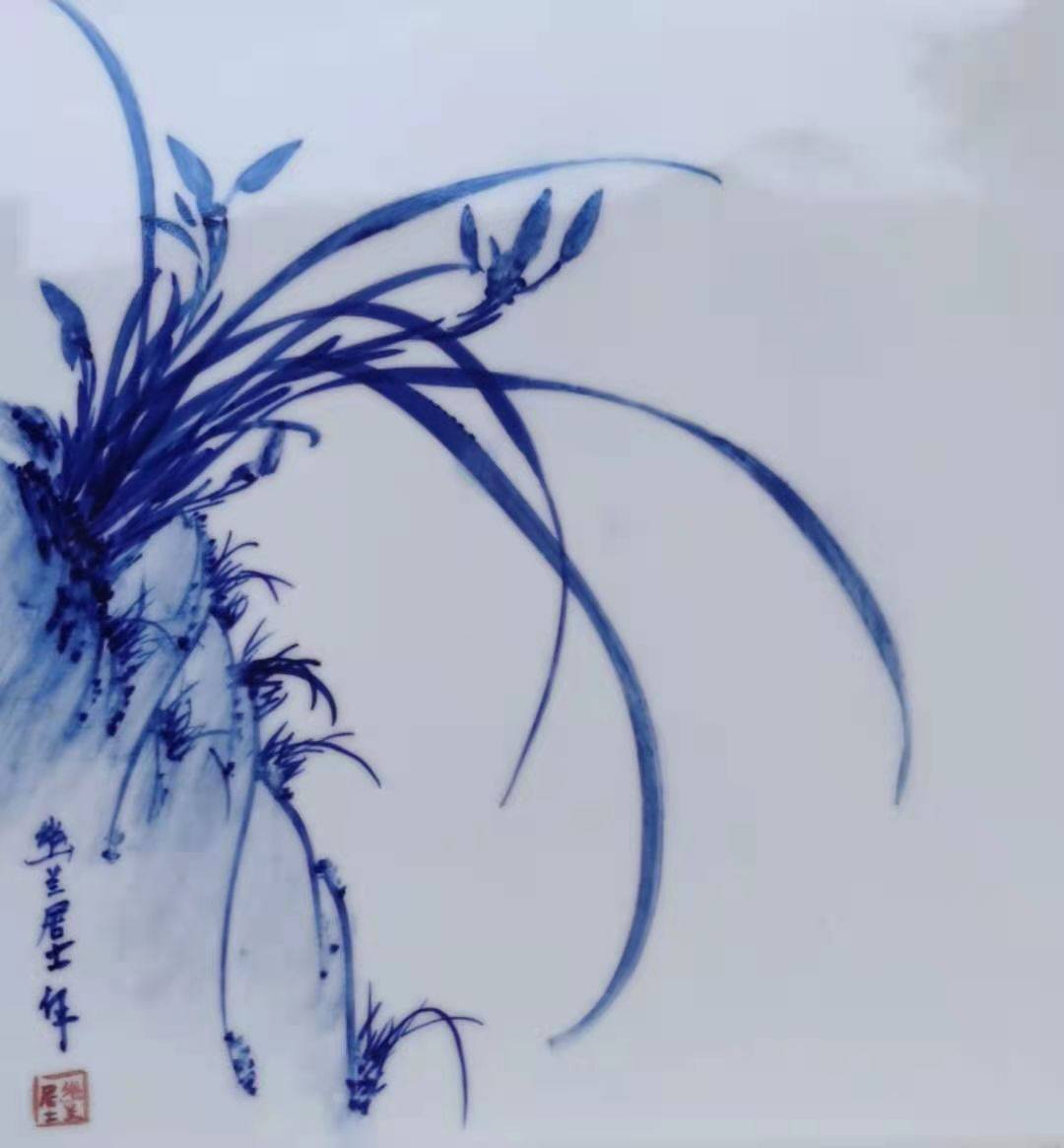 现代画兰名家韩正民幽兰居士_兰花者