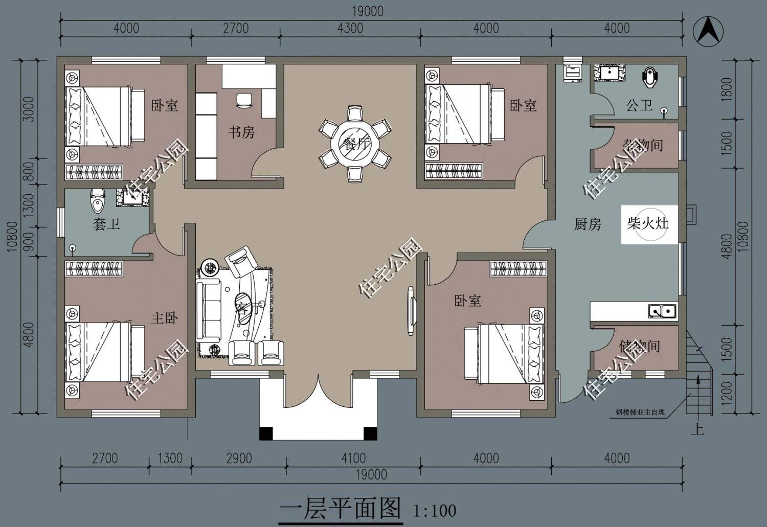 20米一層戶型,主體預算30萬房屋基本信息:圖紙編號:zj-1053 佔地尺寸