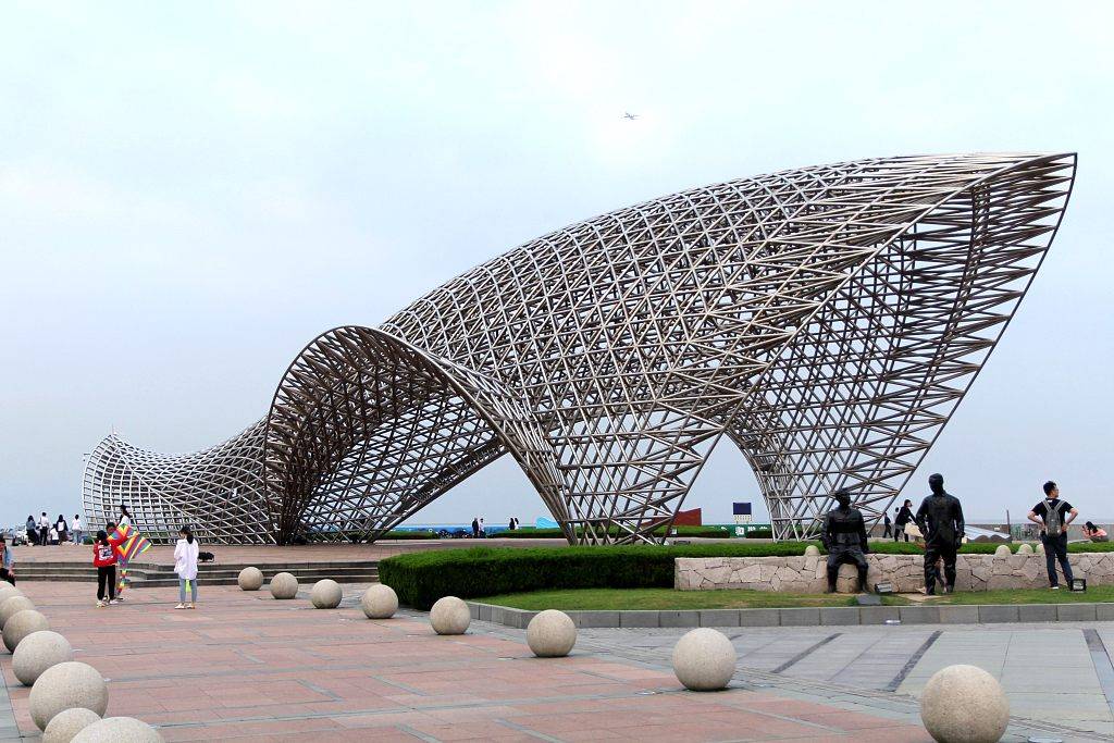 南匯新城的南匯嘴觀海公園/視覺中國