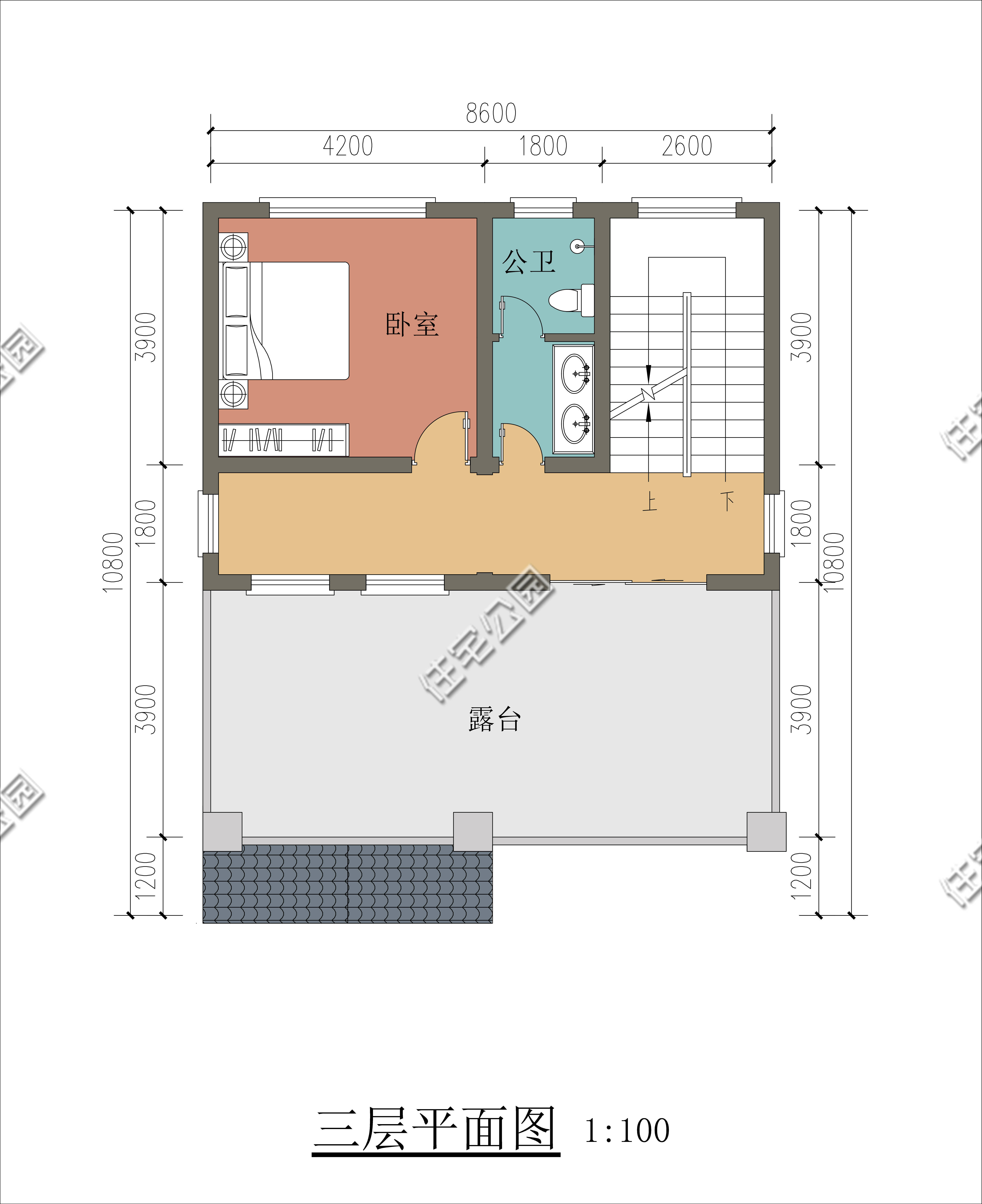 主體預算36萬房屋基本信息圖紙編號:zj-1213佔地尺寸:9m*11