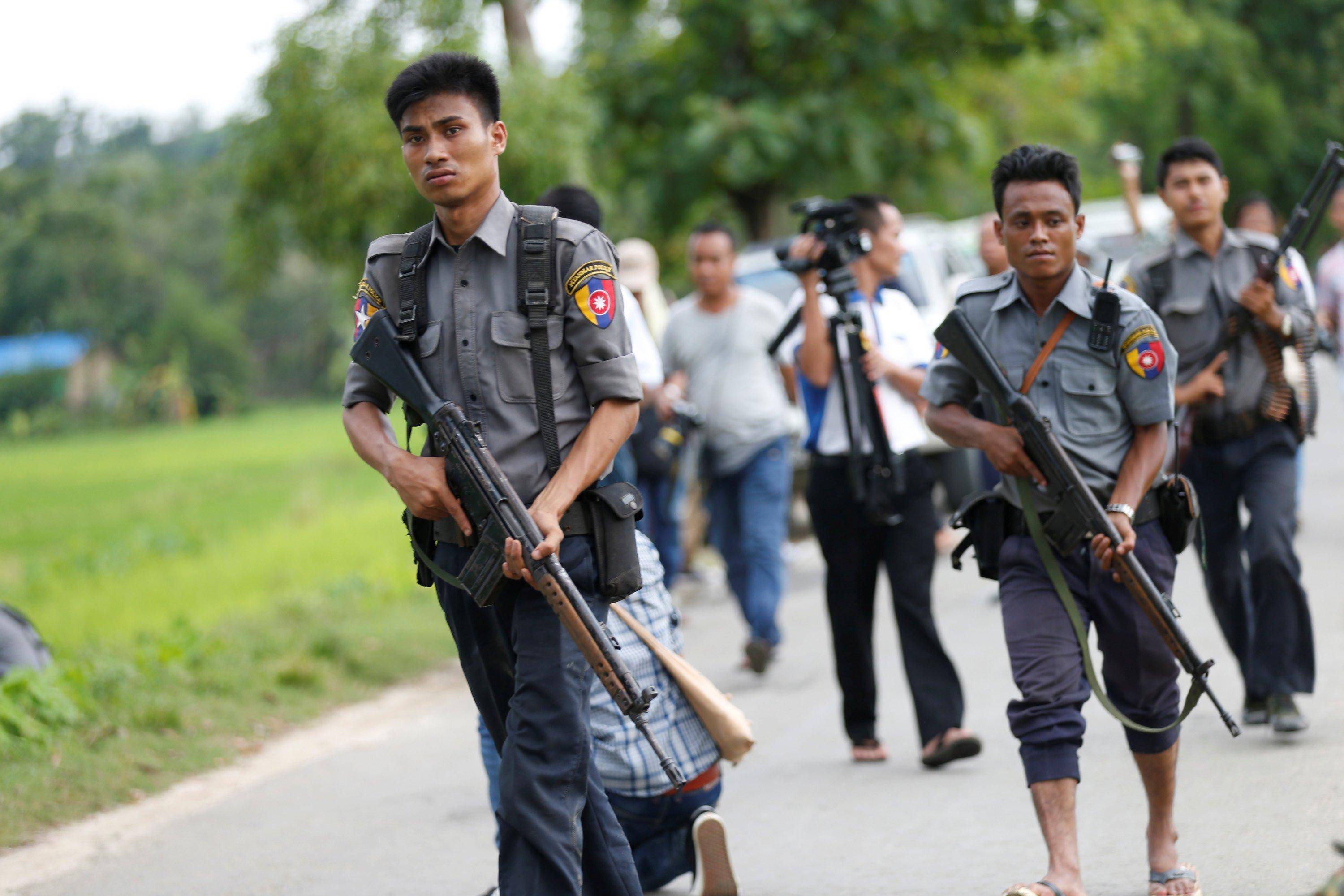 缅甸佤邦警察图片