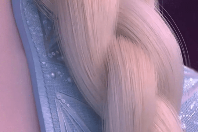 图片[3]-艾莎女王的头发栩栩如生，40万根头发随风飘舞，官方因此得奖了-金错刀_词牌名