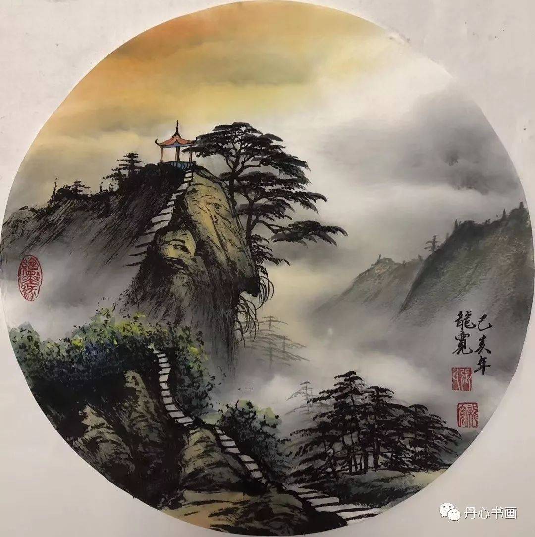 山高水长迷人间｜ 彩墨山水画家龙宽_张国民