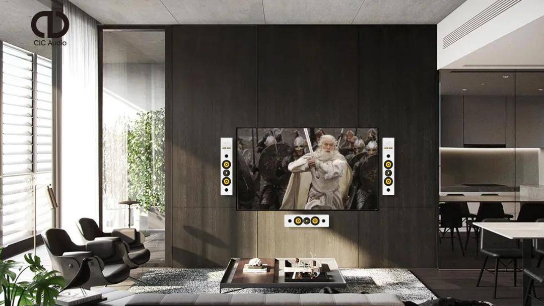 cicaudio500系列hiend级挂墙音箱家族全球首款杜比全景声超薄音响