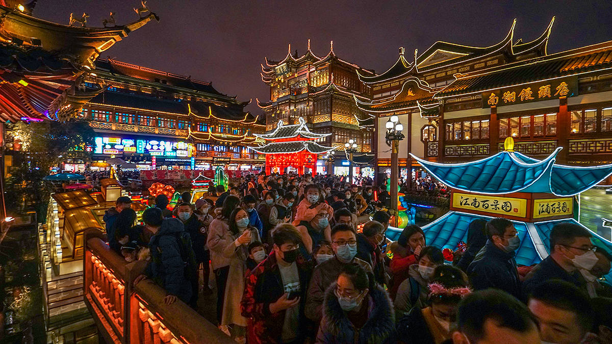 还有一周，上海豫园灯会就要晚上封城收门票，免费观灯时间已不多