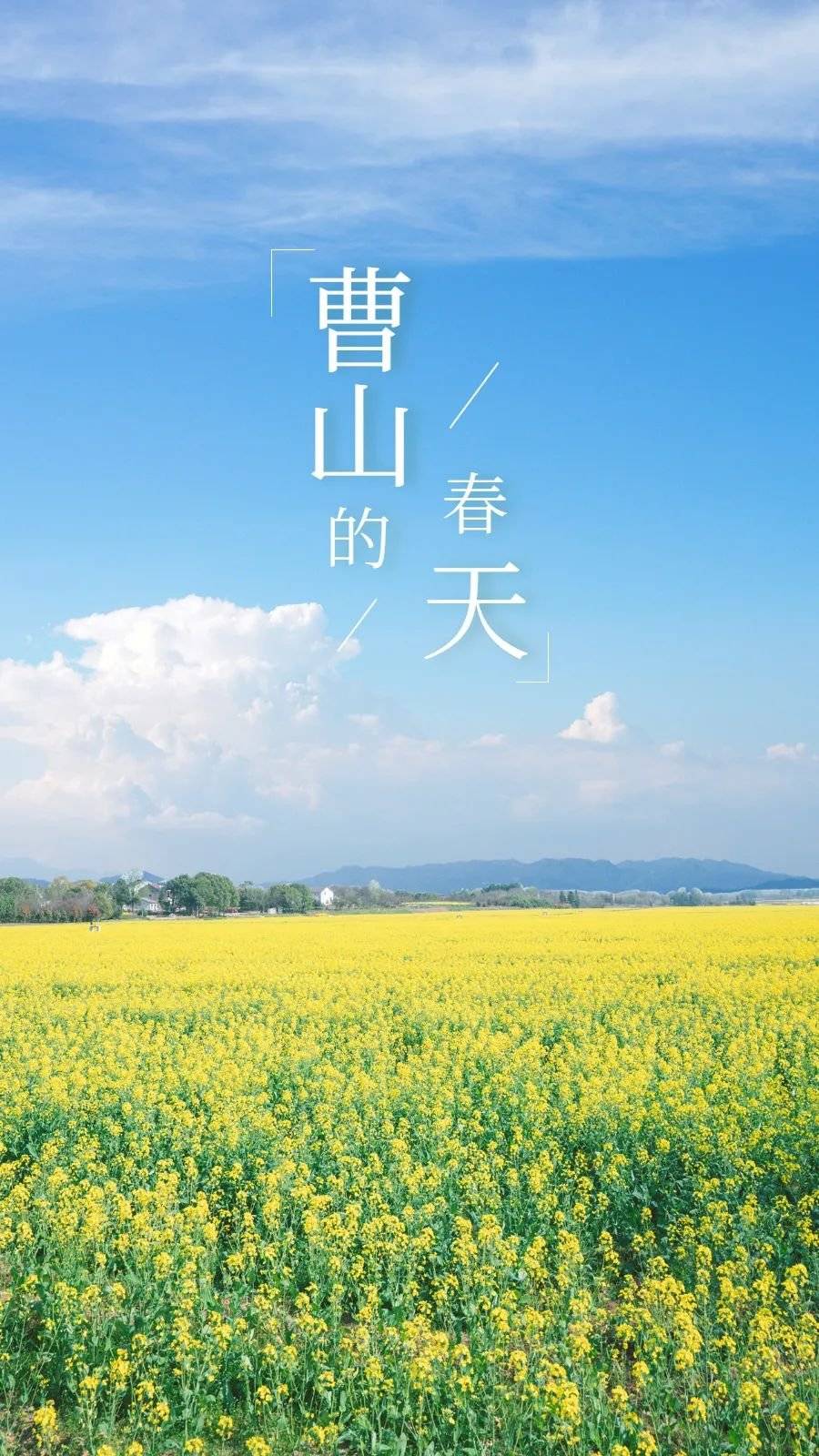 春天，我和曹山有个约会