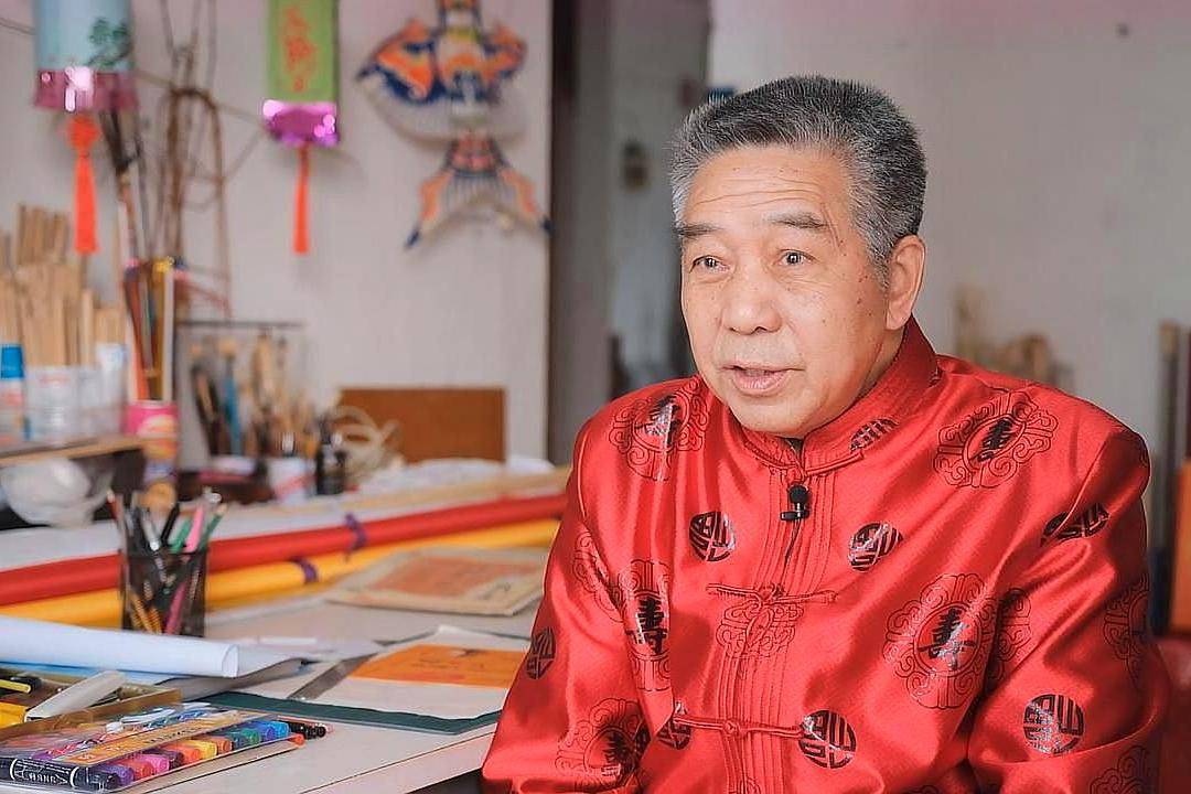 原创将希望播撒开,将文化传承下去,民间工艺传承大师的灯笼