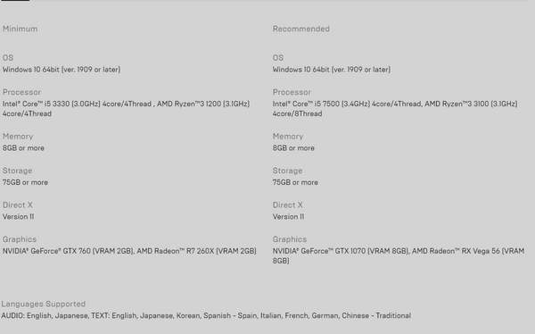 处理器|《王国之心3》PC配置需求公布 推荐i5+GTX 1070显卡