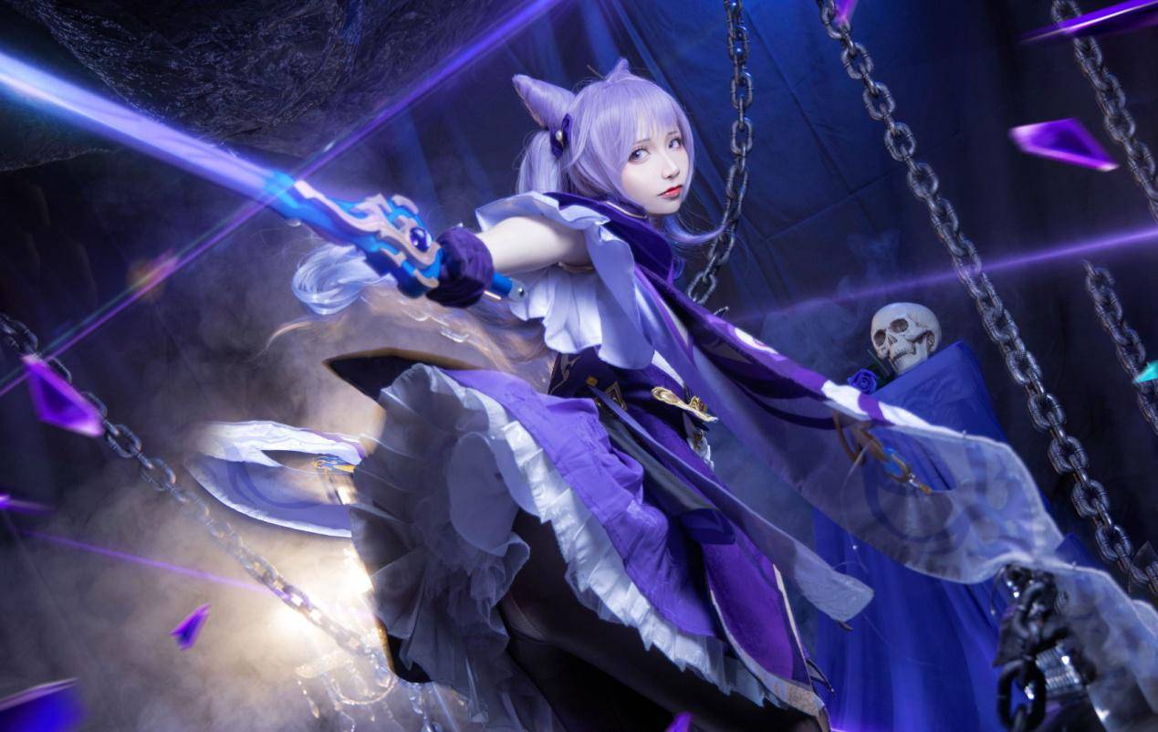 抖音网红"刘思瑶"cos《原神》刻晴,玩家吐槽太丑,真就登月碰瓷