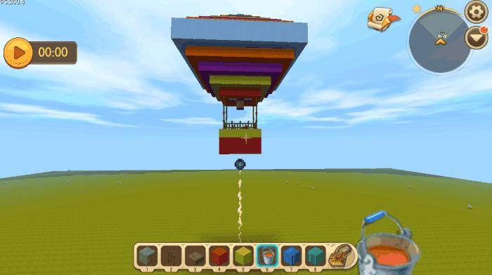 迷你世界：羡慕其他玩家可以飞天？搭建个热气球，你也可以做到