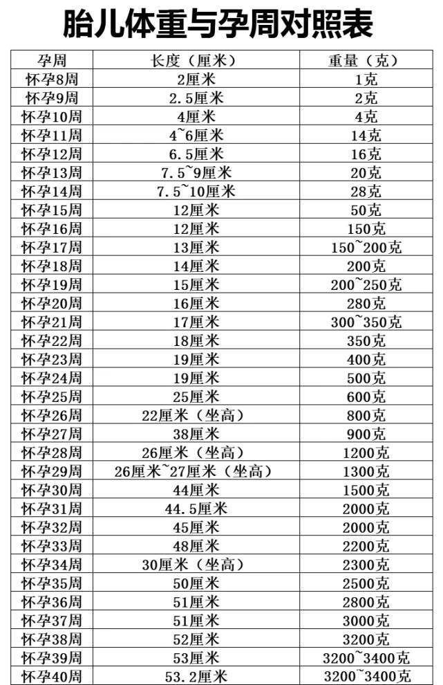 34周胎儿体重图片