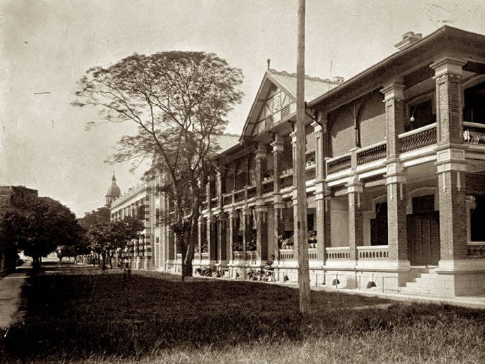 历史老照片100年前的广州