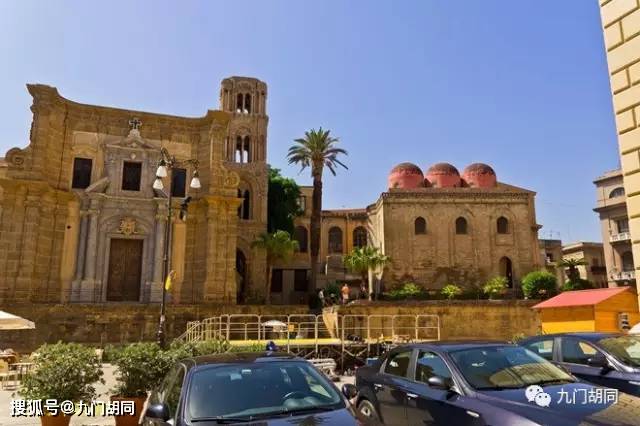 海军元帅圣马利亚教堂，阿拉伯、诺曼和拜占庭风格混搭的建筑