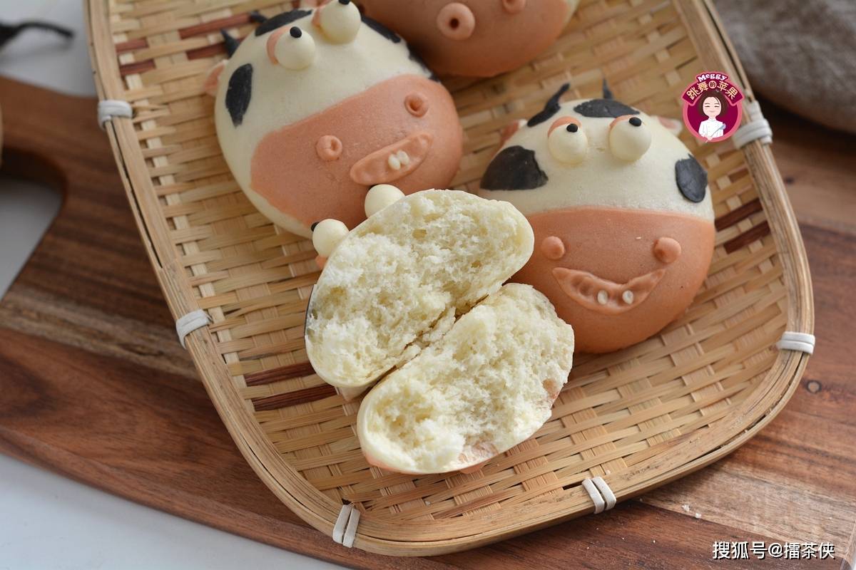 牛年蒸几个丑萌的花牛馒头添年味儿一次发酵省事又暄软