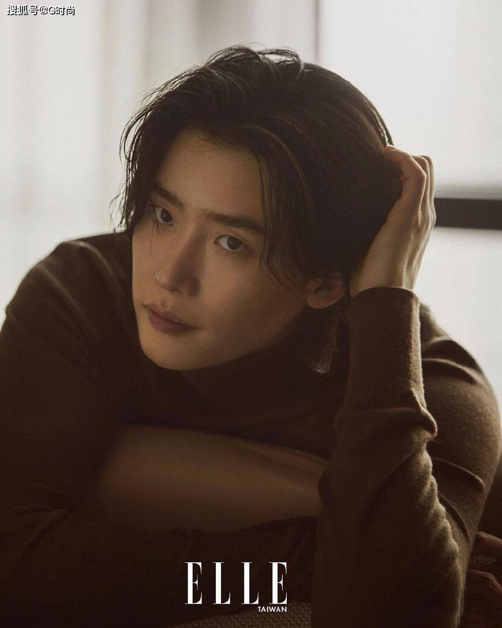李钟硕 x elle taiwan 三月刊封面大片,文艺长发