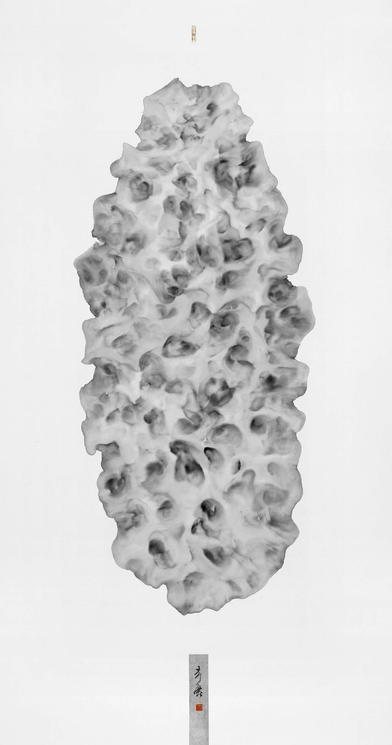 彭展水墨丨太湖石系列