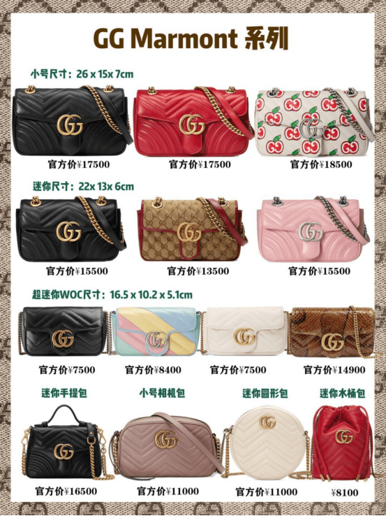 gucci八大系列包包合集选款看这个就够了二手gucci包包回收