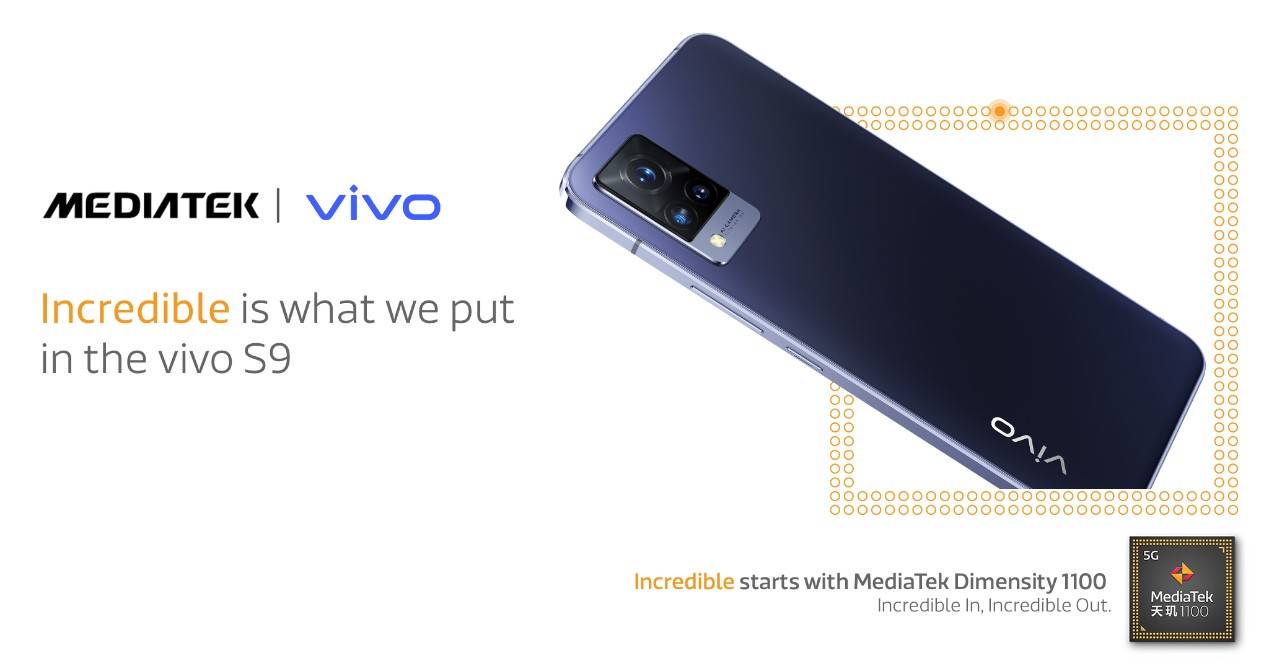 vivo S9全球首发旗舰级天玑1100，高性能轻薄自拍旗舰震撼上市