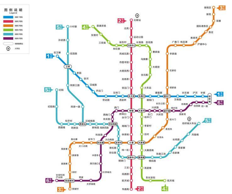 西安迎来地铁大动脉，长约45km设34站，西咸新区成最大赢家
