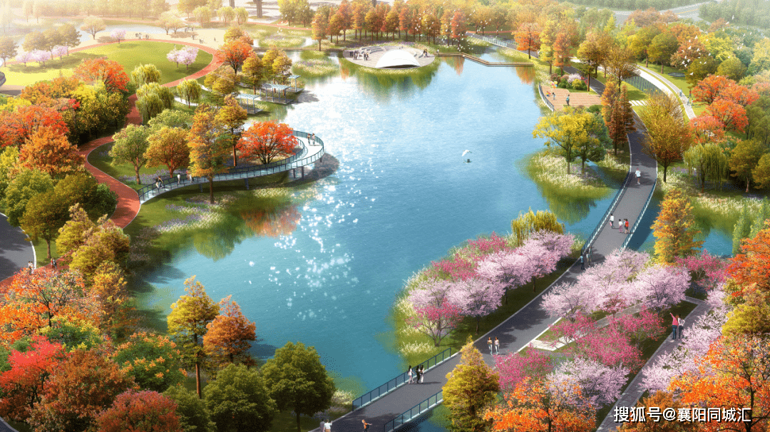 重磅襄阳城区一座大型公园下月开建附具体位置效果图