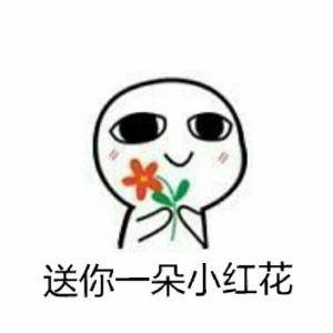 小红花表情符号emoji图片