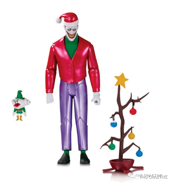 圣诞特别版 可动人偶dc comics 漫画 小丑:犯罪王子系列 小丑(jim lee