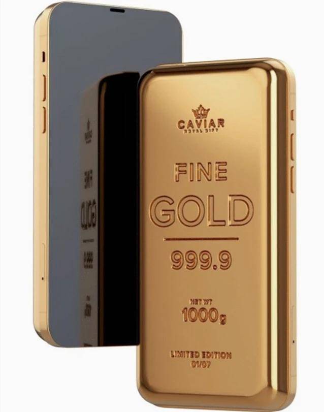 原创黄金版iphone12登场整体造型酷似金砖全球限量只有7部