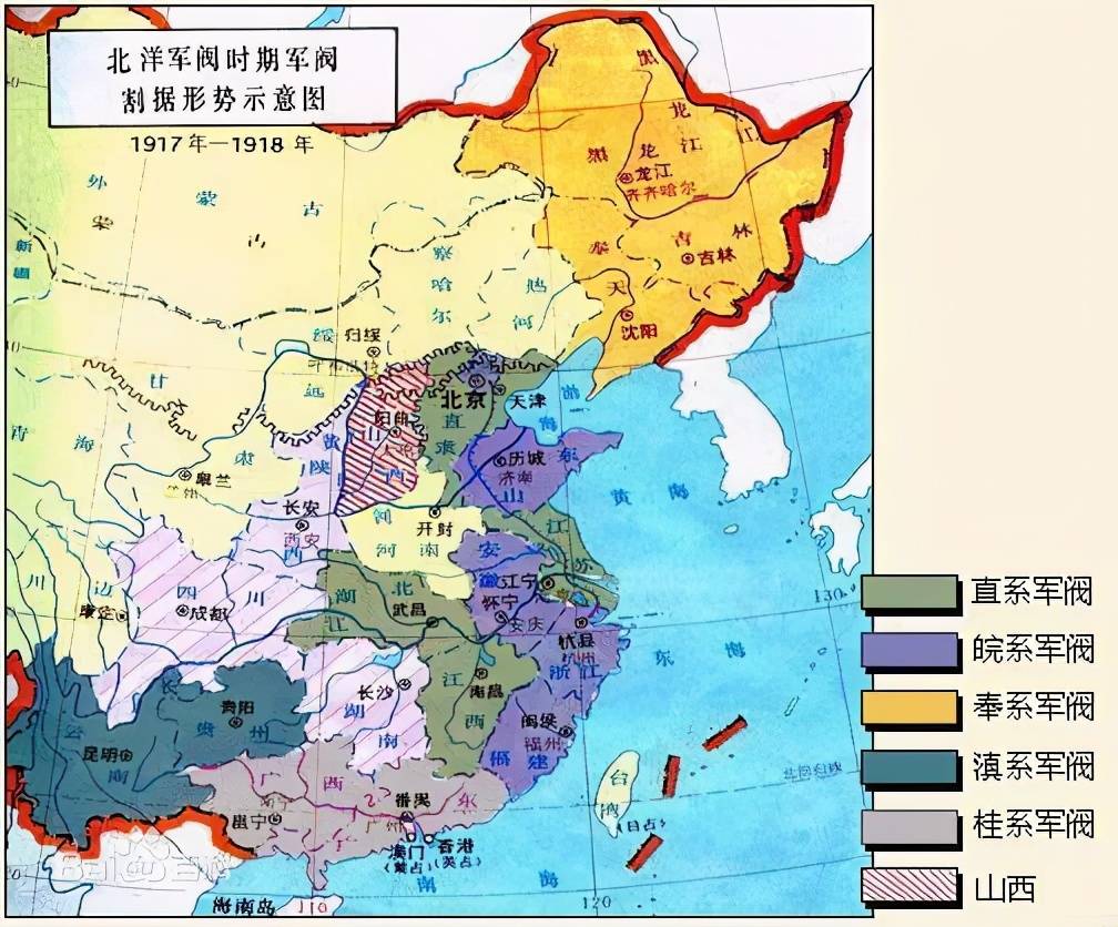 南京国民政府时期国力孱弱,军阀割据,招致外敌入侵,外蒙古在苏俄的