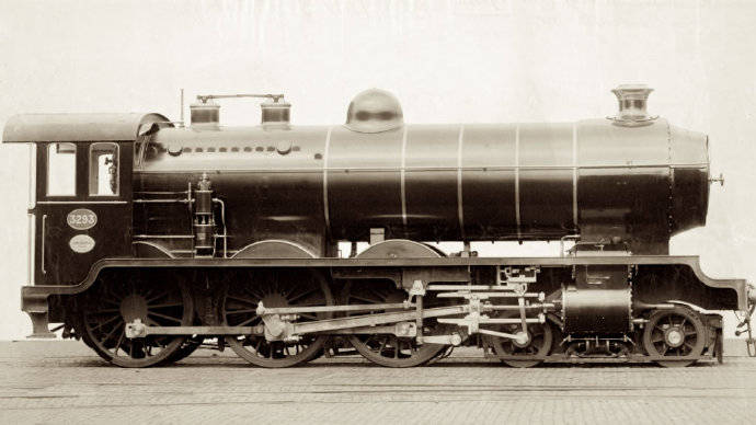 历史老照片一百多年前的蒸汽机车