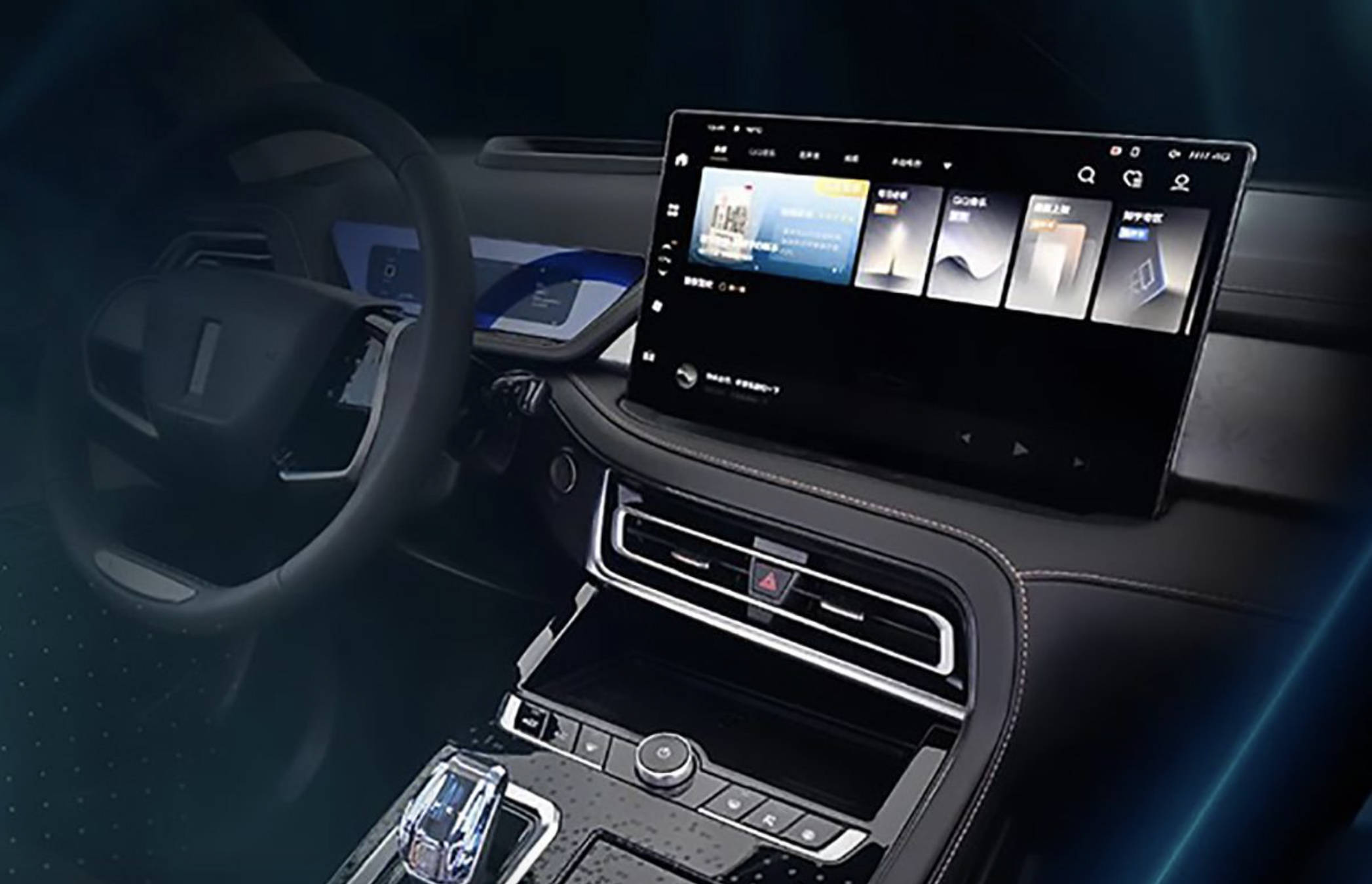 146寸中控屏吸睛wey玛奇朵内饰官图首曝